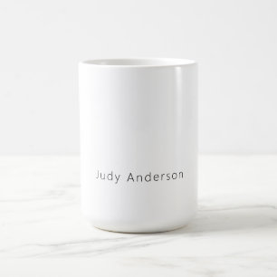 Caneca De Café Profissional Simples Moderno Elegante Seu Nome
