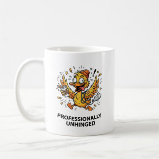 Caneca De Café Profissionalmente Desajustado - Humor de Trabalho