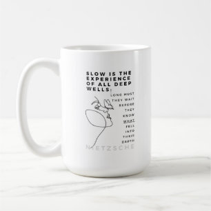 Caneca De Café Profunda Alma Introduziu a filosofia citando Nietz