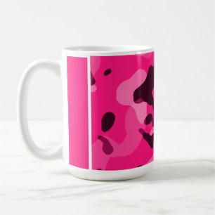Caneca De Café Profundamente - Camo cor-de-rosa; Camuflagem