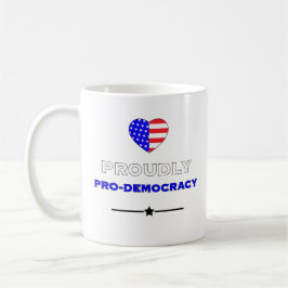 Caneca De Café Profundamente pró-democracia