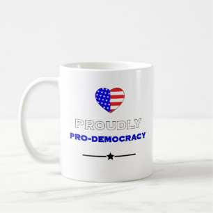 Caneca De Café Profundamente pró-democracia
