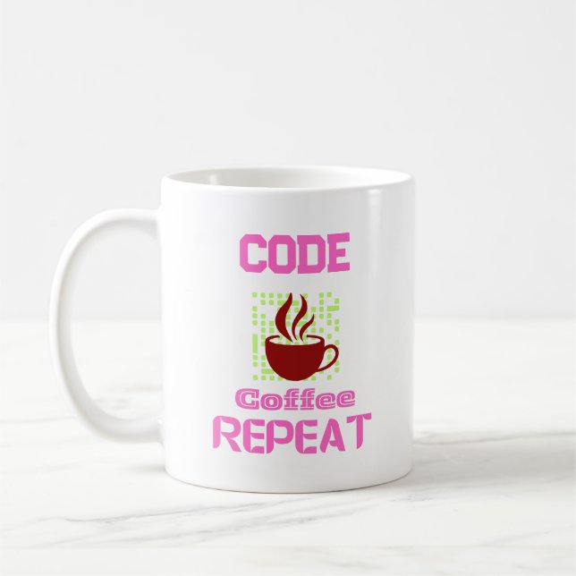 Caneca De Café programador de engenheiros de computador codificad (Esquerda)