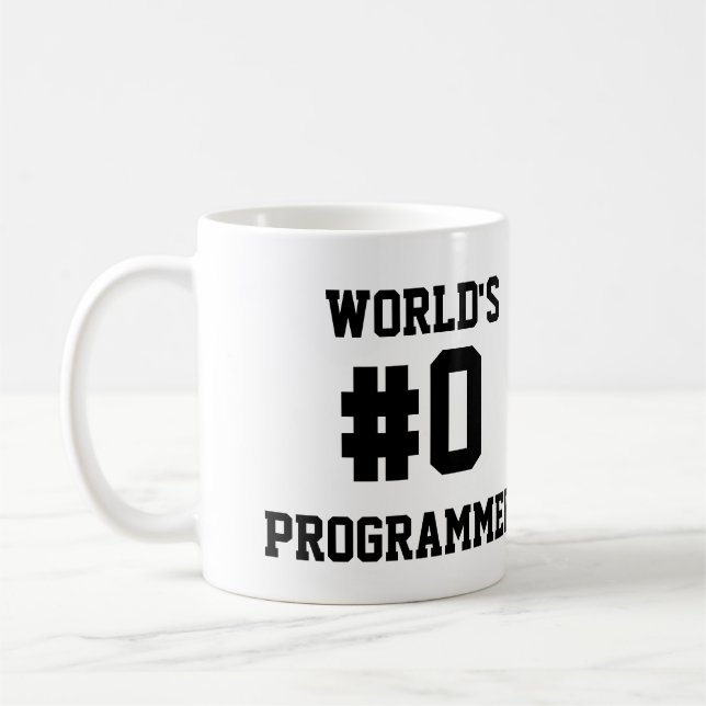 CANECA DE CAFÉ PROGRAMADOR DO #0 DO MUNDO (Esquerda)