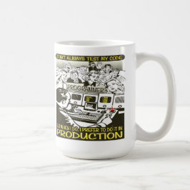 Caneca De Café Programador eu não testo sempre meu código