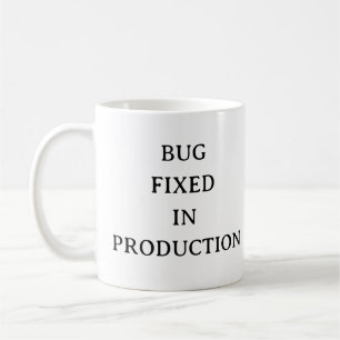 Caneca De Café Programador Humor Mug - Inseto fixo na produção
