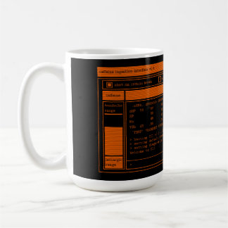 Caneca De Café Programador Orange Terminal Coffee Mug
