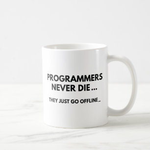 Caneca De Café Programadores Nunca Morrem