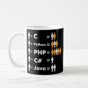 Caneca De Café Programmer Coding C Python PHP Java Attracments Me