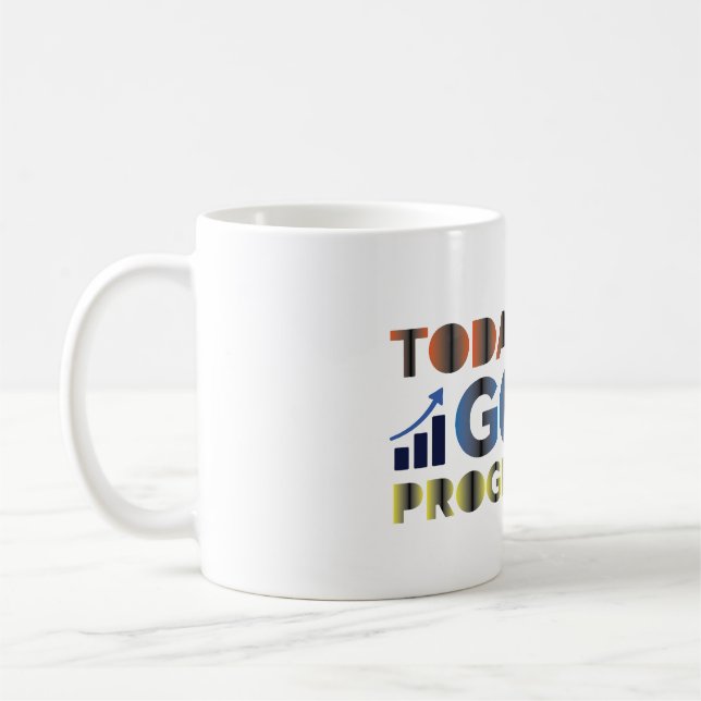 Caneca De Café Progresso da Meta de Hoje (Esquerda)