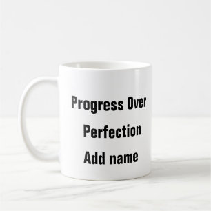 Caneca De Café Progresso da Saúde Mental Não Crescimento do Própr