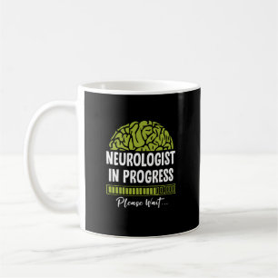 Caneca De Café Progresso do Neurologista Aguarde Neurologia Futur