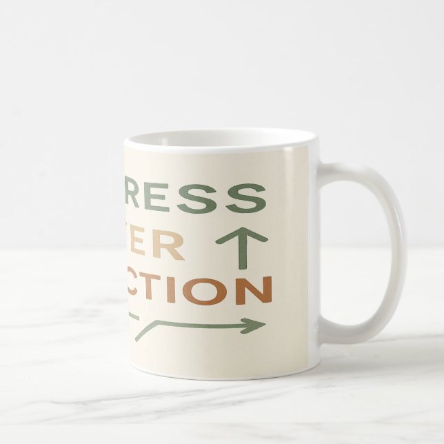 Caneca De Café Progresso na Perfeição (Direita)