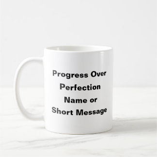Caneca De Café Progresso na Perfeição - Mug Motivacional