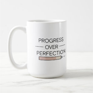 Caneca De Café Progresso Sobre A Perfeição - Mug