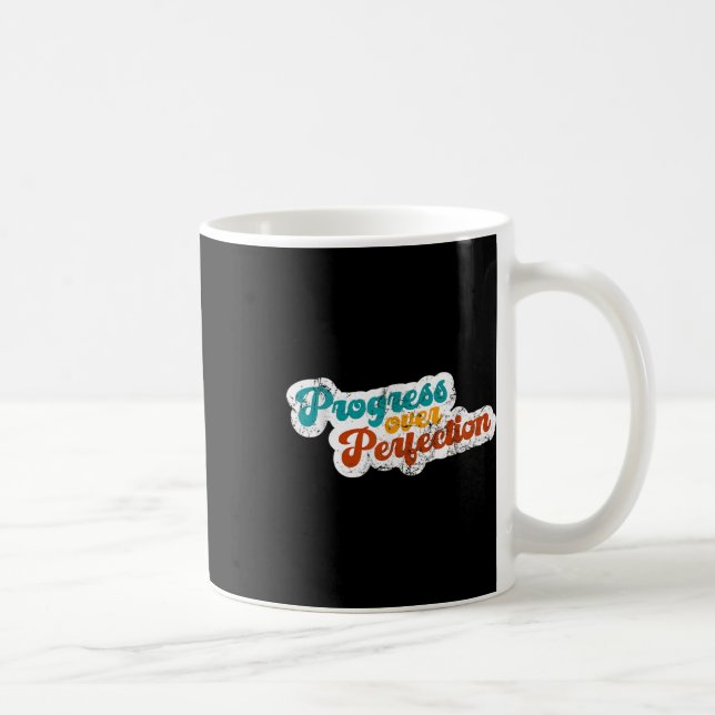Caneca De Café Progressos na Perfeição da Consciência Mental (Direita)