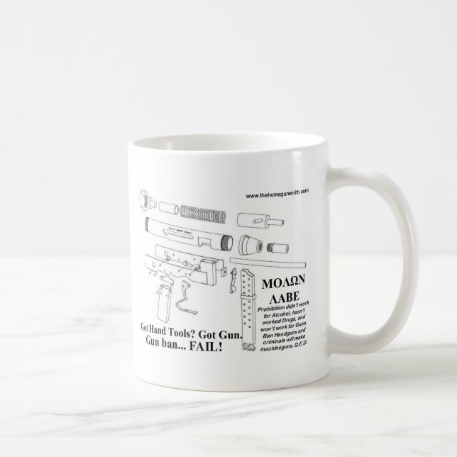 Caneca De Café Proibição da arma… FALHA! (Direita)