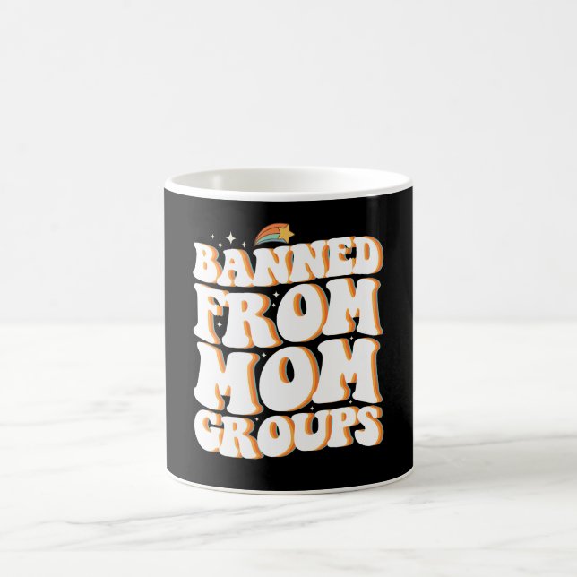Caneca De Café Proibido Da Mãe Grupos Engraçados De Dia de as mãe (Centro)