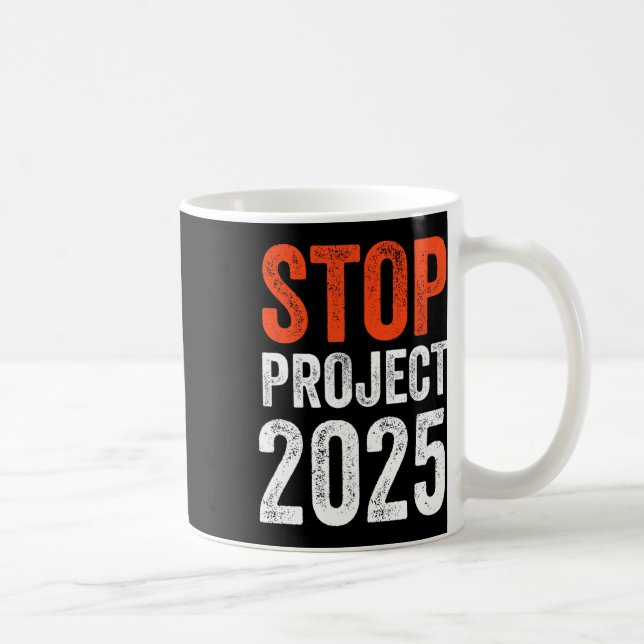 Caneca De Café Projeto 2025 Contra Trump  (Direita)