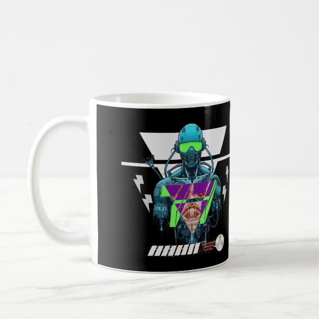 Caneca De Café Projeto Cyberpunk (Esquerda)