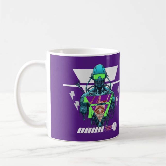 Caneca De Café Projeto Cyberpunk (Esquerda)