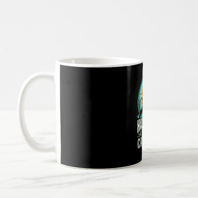 Caneca De Café Projeto de Casa Assombrada da Senhora Gato Assusta (Esquerda)