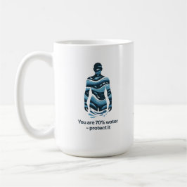 Caneca De Café Projeto de Conscientização Ecológica para Conserva