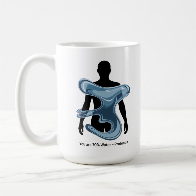 Caneca De Café Projeto de Conscientização Ecológica para Conserva (Esquerda)