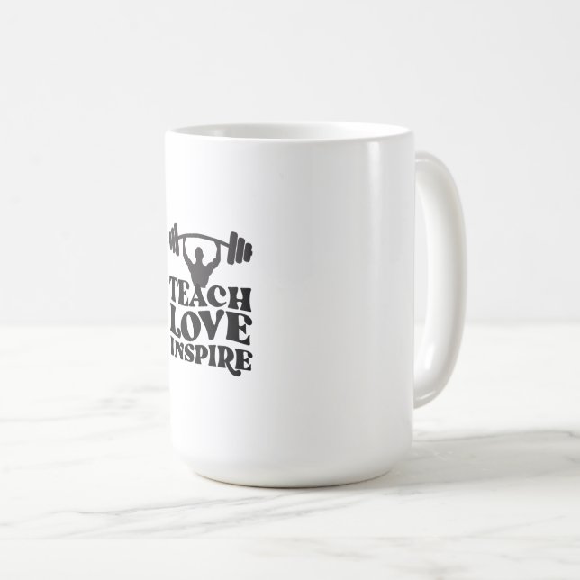 Caneca De Café Projeto de motivação para academia (Frente Esquerda)