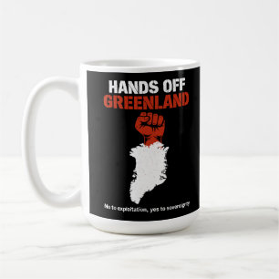 Caneca De Café Projeto de Protesto de Soberania Mãos Fora da Groe