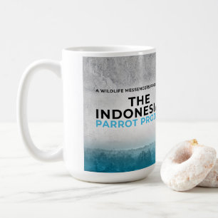 Caneca De Café Projeto Mug de Papagaio Indonésio