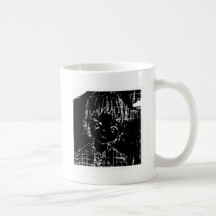Caneca De Café projeto preto diário do manga do anime