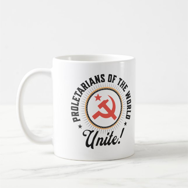 Caneca De Café Proletarians of the World Unite! (Esquerda)