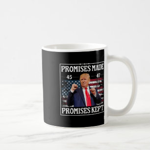 Caneca De Café Promessas Feitas Mantiveram Trump