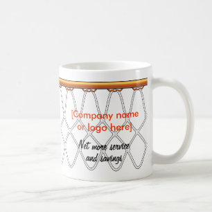 Caneca De Café Promo Net_black_outline_corporate de Hoop de Basqu