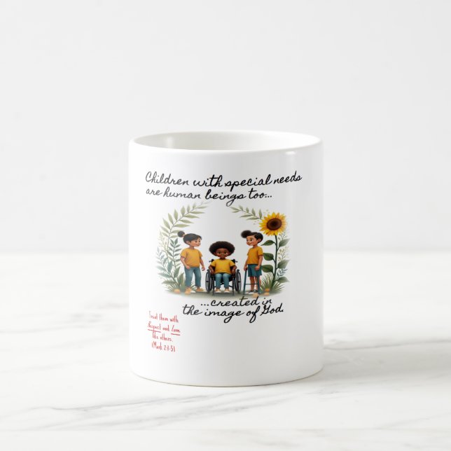 Caneca De Café Promoção de Crianças com Necessidades Especiais (Centro)