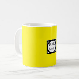 Caneca de Café Promocional com o seu LOGO! Amarela