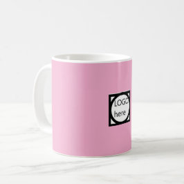 Caneca de Café Promocional com o seu LOGO! Rosa