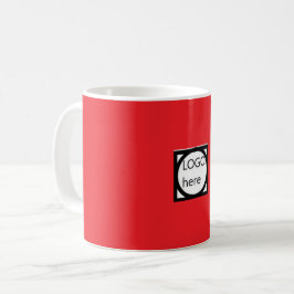 Caneca de Café Promocional com o seu LOGO! Vermelh