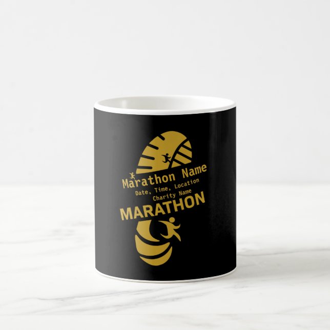 Caneca De Café Promocional de maratona de caridade mercadoria T-S (Centro)