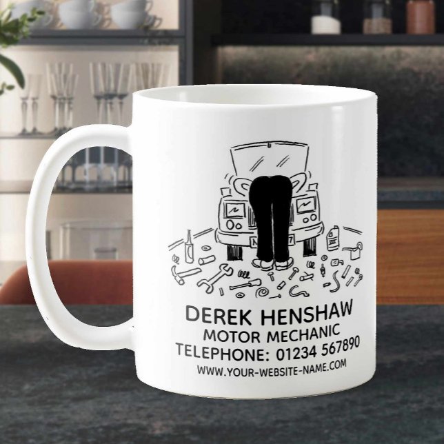 Caneca De Café Promocional Mecânico Motor Coffee Mug (Criador carregado)