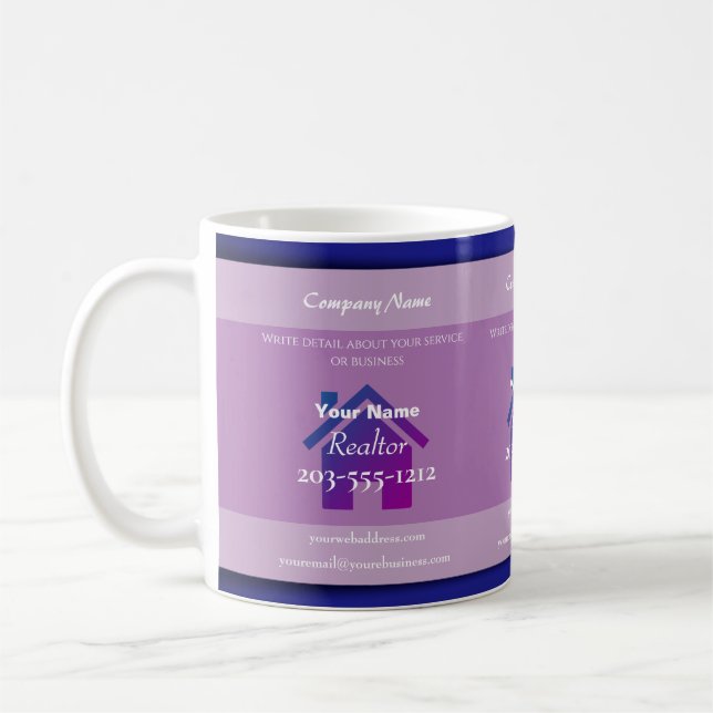 Caneca De Café Promocional Mug para Realtors - HAMbyWG (Esquerda)