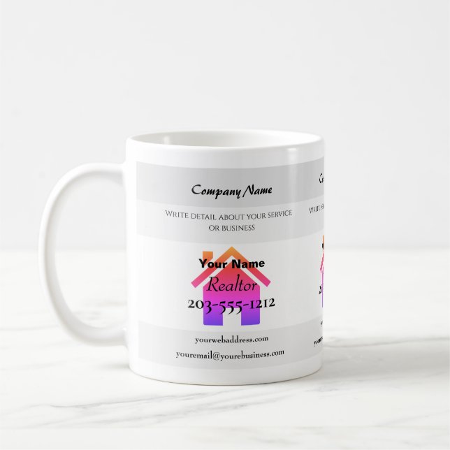 Caneca De Café Promocional Mug para Realtors - HAMbyWG (Esquerda)