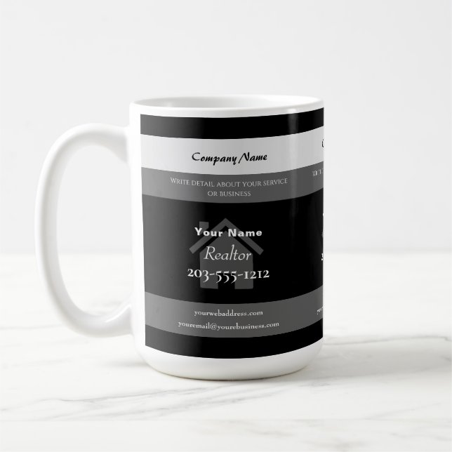 Caneca De Café Promocional Mug para Realtors - HAMbyWG (Esquerda)