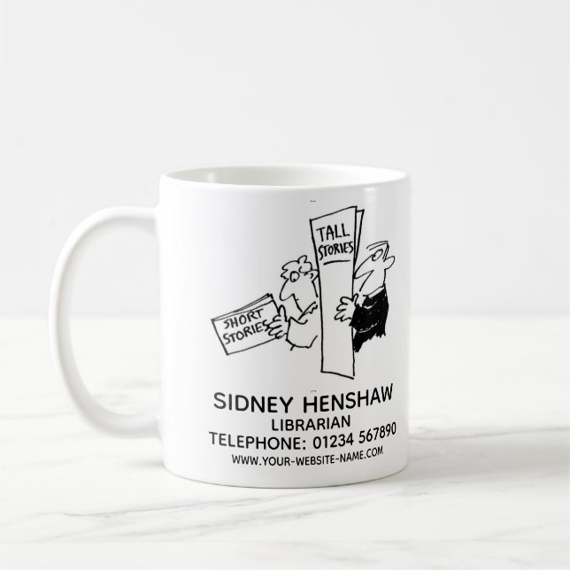 Caneca de Café Promocional para Bibliotecário (Esquerda)