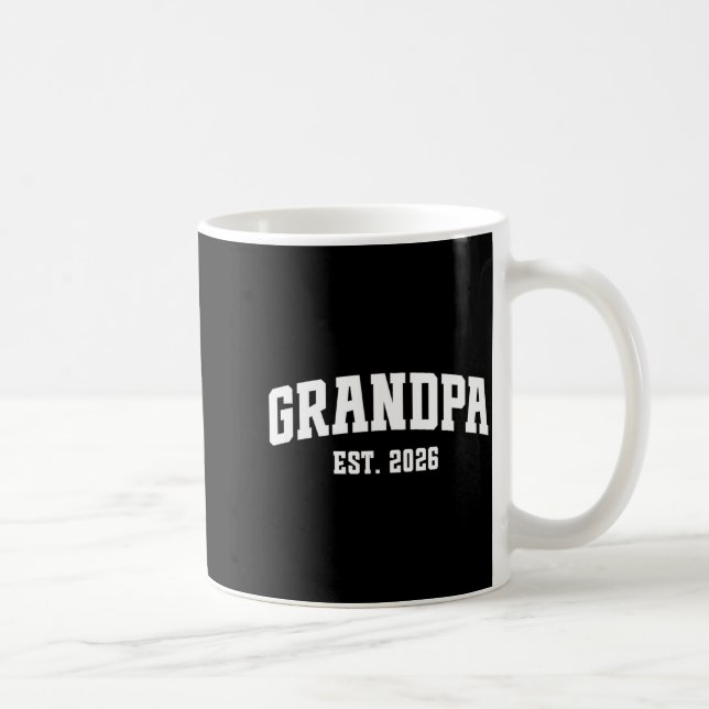 Caneca De Café Promoted To Grandpa Est. 2026 Grandparent Baby Ann (Direita)