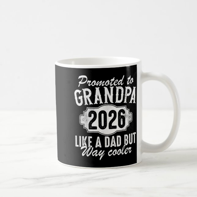 Caneca De Café Promoted To Grandpa Est 2026 Soon To Be New Granda (Direita)