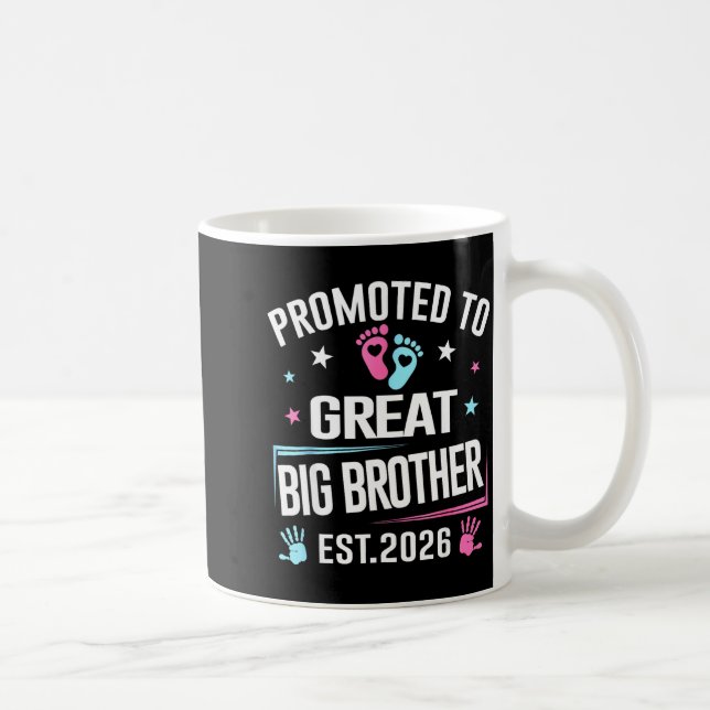 Caneca De Café Promoted To Great Big Brother Est 2026  (Direita)