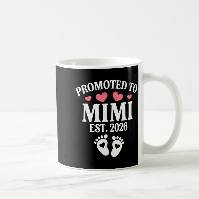 Caneca De Café Promoted To Mimi 2026 Proud Mimi 2026 Announcement (Direita)