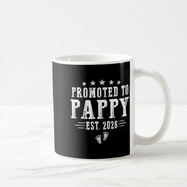 Caneca De Café Promoted To Pappy Est.2026 Father's Day First Time (Direita)